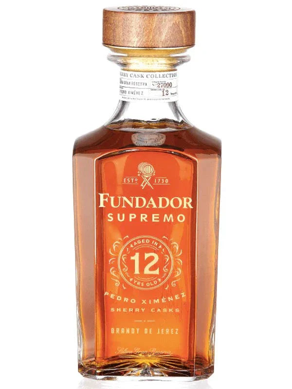 Fundador Supremo Pedro Ximenez Sherry Casks 12 Year Old Brandy de Jerez 1 L