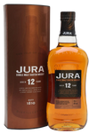 Isle Of Jura 12 Year Old single malt Scotch whisky bottle with brown packaging 750ml