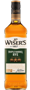 J.P. Wisers Canadian Whisky Triple Barrel Rye Blended Canadian Whisky 750 ML