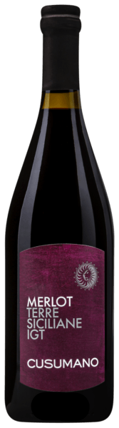 Cusumano Merlot Terre Siciliane 2023 750 ML Sicilian merlot bottle