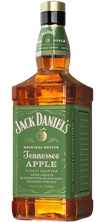 Jack Daniels Original Recipe Tennessee Apple Liqueur 1.75L bottle with green label and golden amber liquid