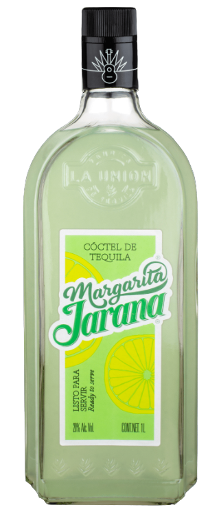 Jarana Margarita Cocktail 1L bottle with lime and tequila ready-to-drink cocktail