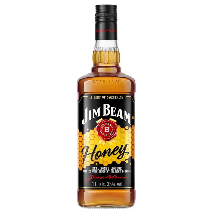 Jim Beam Honey Bourbon Whiskey 1.75 L