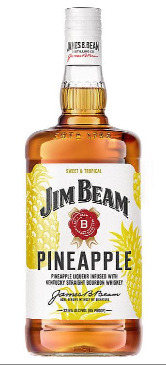 Jim Beam Pineapple Liqueur Infused With Bourbon Flavored whiskey 65 1.75 L