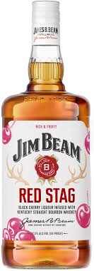 Jim Beam Red Stag Black Cherry Whiskey Proof 65 1.75 L