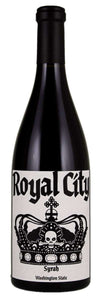 K Vintners Royal City Syrah Stoneridge Vineyard 2016 bottle, showcasing bold Washington wine.