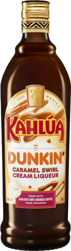 Kahlua Dunkin' Caramel Swirl Coffee Liqueur 750 ML