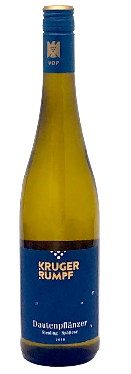 Kruger Rumpf Riesling Im Pitterberg Spatlese Goldkapsel Munsterer 2018 wine bottle 750ml