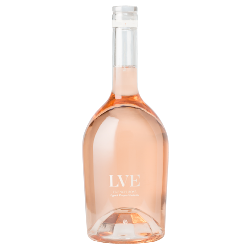 LVE by John Legend French Rose 750 ML elegant French rosé wine bottle with light pink color
