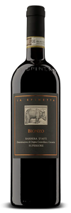 Bottle of La Spinetta Barbera Isonzo 2021 Italian red wine 750 ML with black label and gold accents