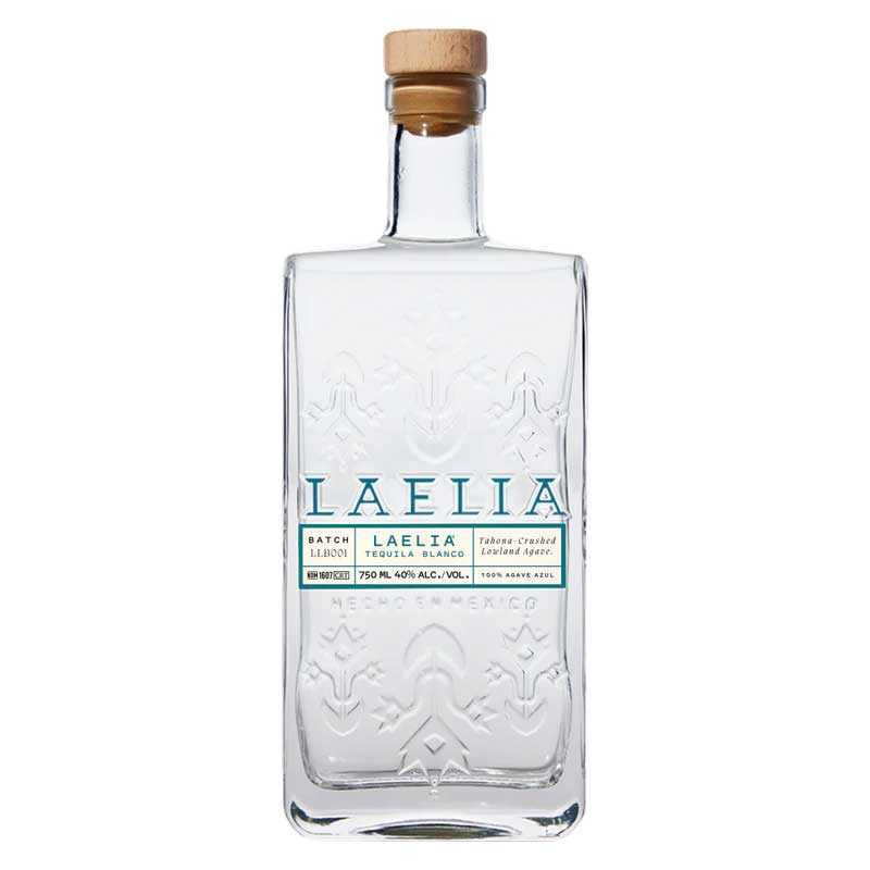 Laelia Blanco Tequila 750 ML bottle showcasing 100% blue Weber agave craftsmanship with bright, crisp flavor and smooth finish