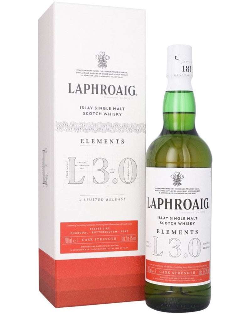 Bottle of Laphroaig Elements L 3.0 Single Malt 700 ML showcasing Islay whisky with smoky and coastal notes