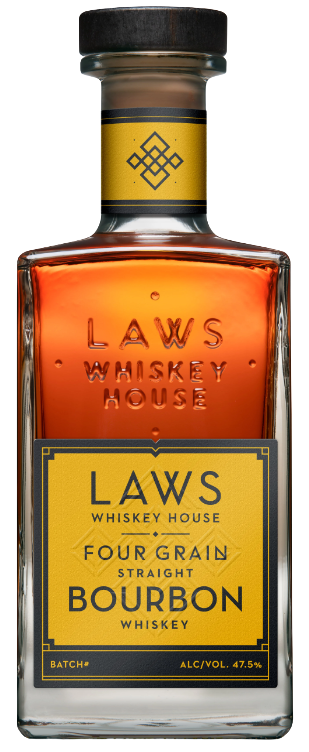 Laws Whiskey House Four Grain Straight Bourbon Whiskey 750 ML