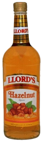 Llords Hazelnut Liqueur 1L bottle with nutty rich flavor and smooth texture