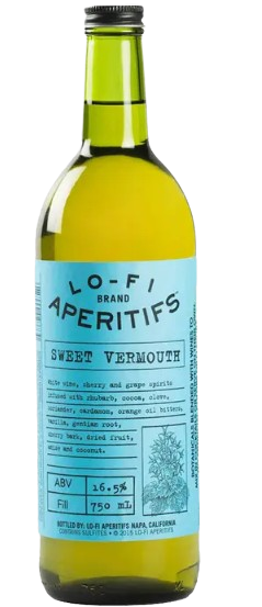 Lo-Fi Aperitifs Sweet Vermouth 750 ML with natural ingredients and spices.