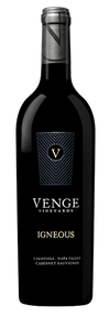 Venge Igneous Cabernet Sauvignon 2022 bottle from Calistoga with bold red wine and elegant label