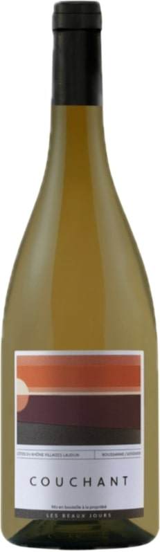 Les Beaux Jours Levant Cotes du Rhone Villages Laudun wine bottle with modern label design