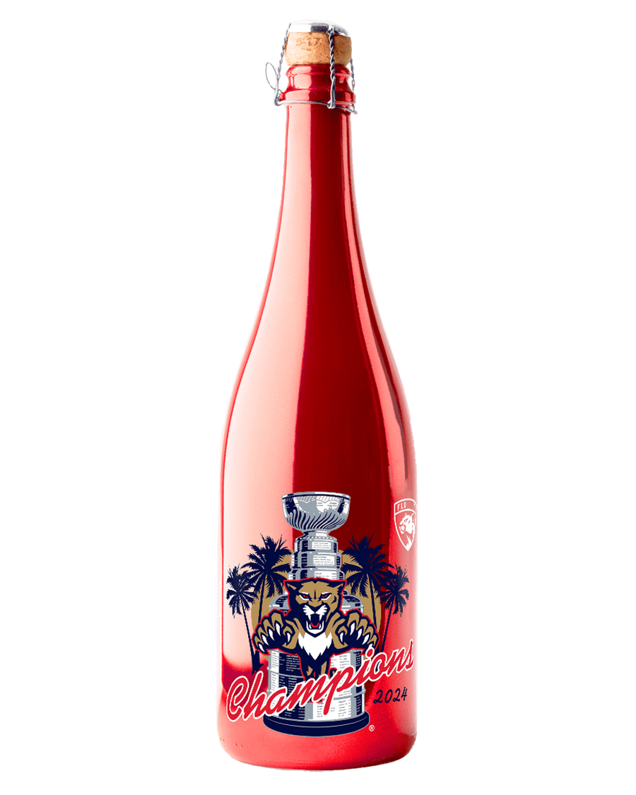 Mano s Florida Panthers Stanley Cup Champions Metallic Red Bubbly 750 ML