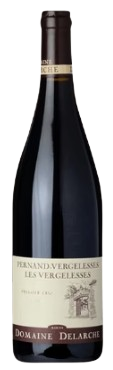 Marius Delarche Pernand Vergelesses Rouge 2019 Premier Cru 750ML wine bottle with bright ruby color and elegant design