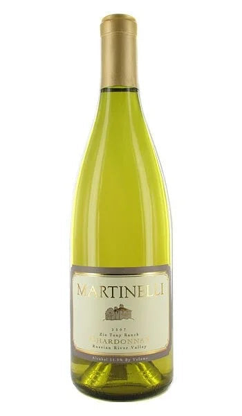 Martinelli Winery Chardonnay Zio Tony Ranch Vineyard Estate Grown Russian River Valley 2022 750 ML