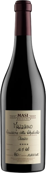 Bottle of Masi Amarone della Valpolicella Classico Costasera Riserva 2011 750 ML with classic Italian design.