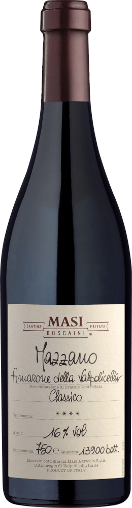 Mazzano Amarone della Valpolicella Classico DOCG 2016 750 ML