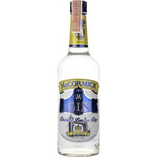Mccormick Co Gin 1L bottle with label featuring McCormick Distilling Company, a top-selling gin in the U.S.