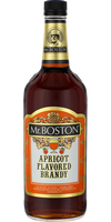 Mr. Boston Apricot Flavored Brandy 1 L bottle with label showing fruit-flavored brandy for cocktails and sipping