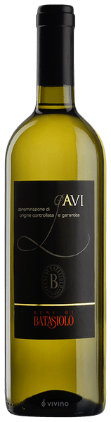 Bottle of Beni di Batasiolo Gavi 750ML Italian white wine