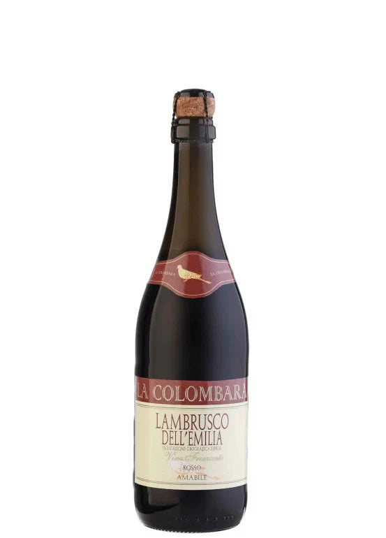 La Colombara Lambrusco dell'Emilia Amabile Vino Frizzante Rosso 750 ML