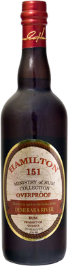 Hamilton Ministry of Rum Ministry Of Rum Collection Demerara Overproof 151 Proof 750 ML