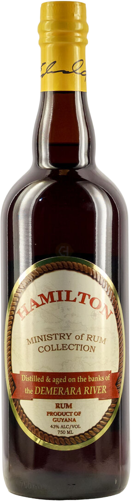 Hamilton Ministry of Rum Collection Demerara Rum 750 ML bottle.