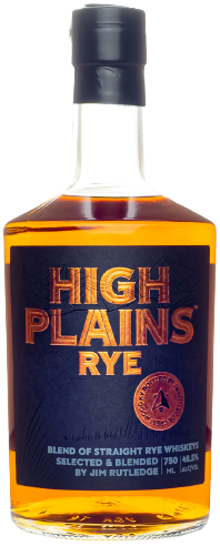 Jim Rutledge High Plains Rye Blend Of Straight Rye Whiskey 750 ML