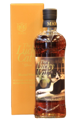 Mars Shinshu The Lucky Cat Choco Japanese Blended Whisky 750 ML bottle with packaging.
