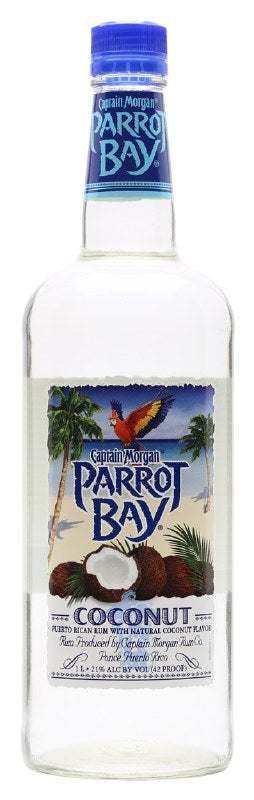 Parrot Bay Coconut Rum 1.75L bottle with tropical coconut flavor.