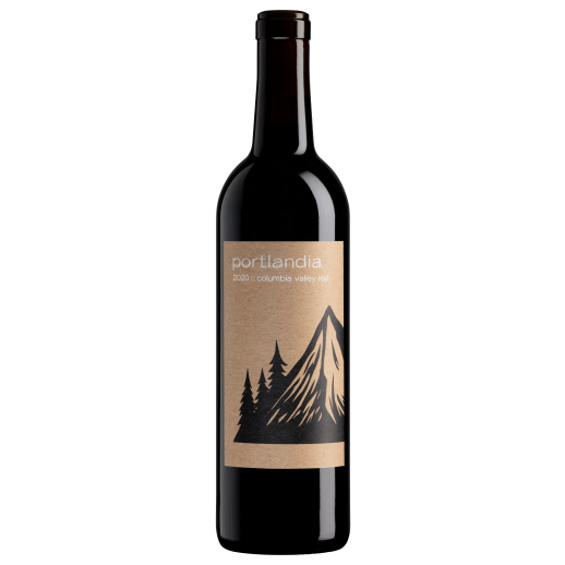 Portlandia Red Blend 750 ML Oregon red wine bottle with mountain label and smooth balanced flavor