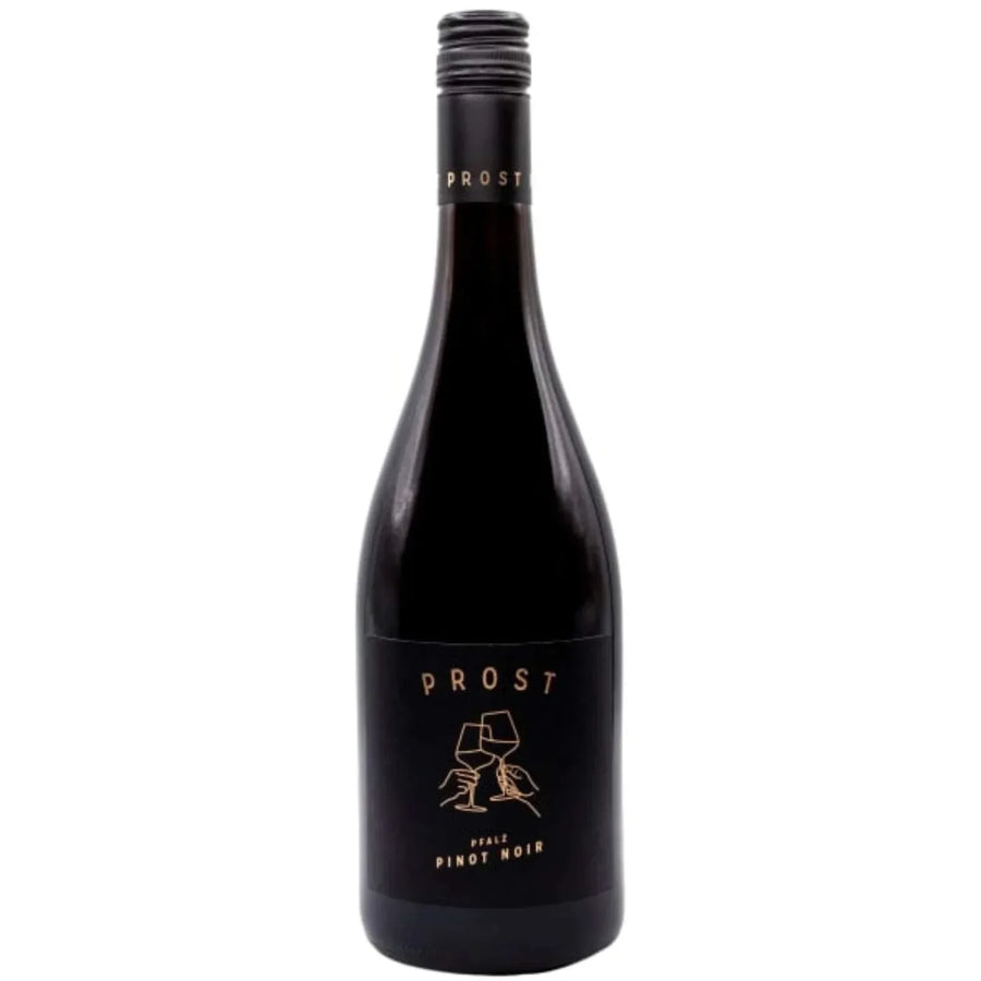 Prost Wines Pfalz Pinot Noir 2023 750 ML German red wine bottle with elegant black label