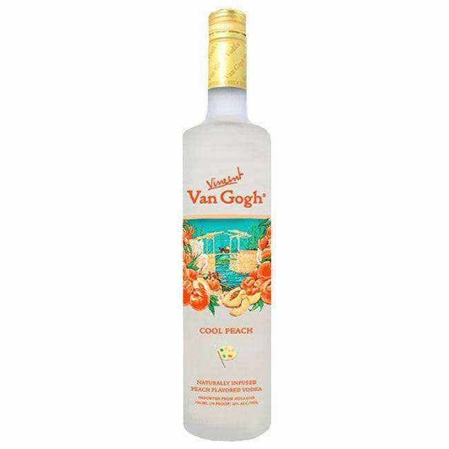 Van Gogh Cool Peach Vodka 750 ML – Refreshing Peach-Infused Vodka