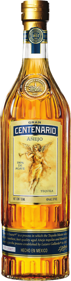Gran Centenario Anejo Tequila 750ml bottle, 100% blue agave, aged in French Limousin oak.