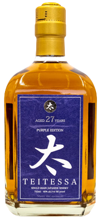 Teitessa Purple Edition 27 Years Old Japanese Whiskey bottle, 750 ML.