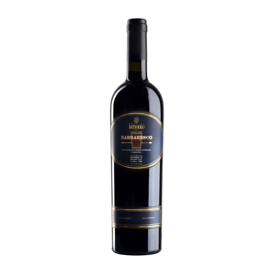 Bottle of Batasiolo Nebbiolo Barbaresco 2020 750 ML on a clean white background.
