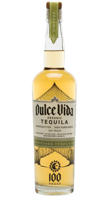 Dulce Vida Reposado Tequila 100 Proof 750 ML bottle – High-proof oak-aged tequila with rich vanilla, caramel, and agave notes.