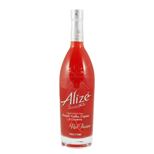 Alize Passion Red Passion 750 ML bottle with vibrant red liqueur.