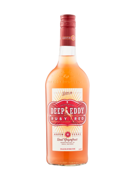 Deep Eddy Ruby Red Vodka 1.75 L bottle with grapefruit infusion.