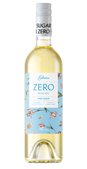 Bellissima Zero Sugar Moscato 750 ML  Naturally Sweet, Sugar-Free Wine