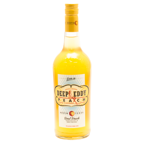 Deep Eddy Peach Vodka 750 ML bottle – premium Texas vodka infused with real peach juice​