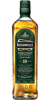 Bushmills 10 Years Old Triple Distilled Single Malt Irish Whiskey 80 Proof 750 ML