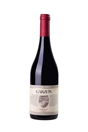 Bodega Garzon Marselan Reserva Maldonado 750 ML wine bottle with red cap and label.