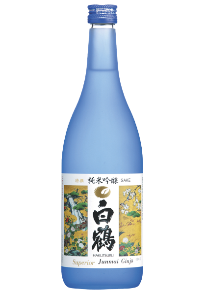 Hakutsuru Sake Superior Junmai Ginjo 720 ML bottle featuring an elegant label design.