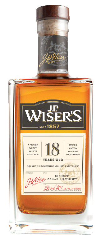 J.P. Wisers Canadian Whisky 18 Years Old Canadian Whisky 750 ML